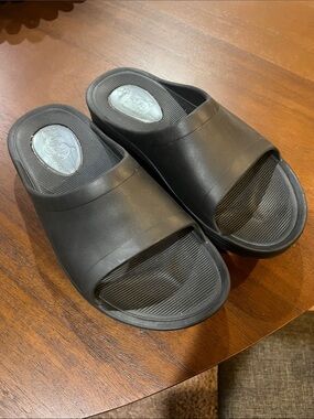 Men's My Pillow Black Slide Sandals - Comfort Slip-On